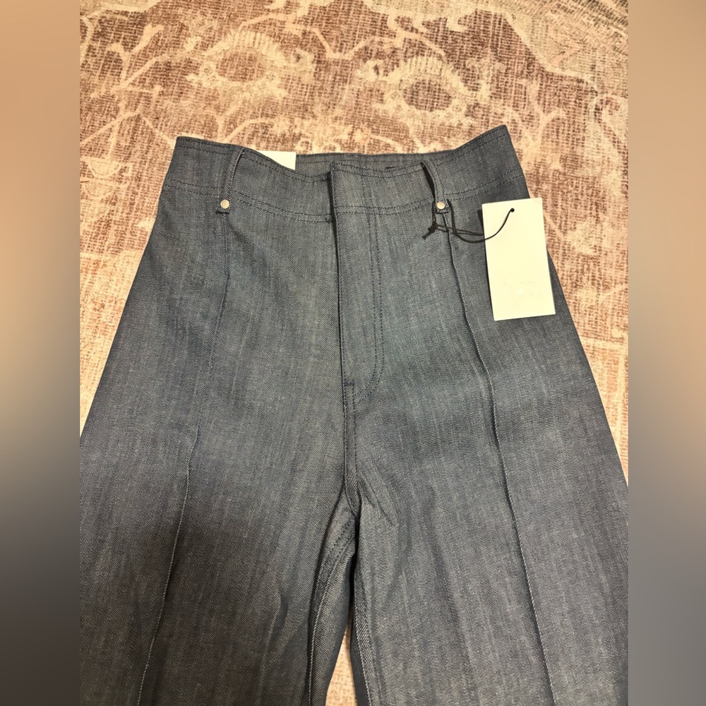Zara Dark Blue Wide Leg Jeans, size 4 - Picture 7 of 8